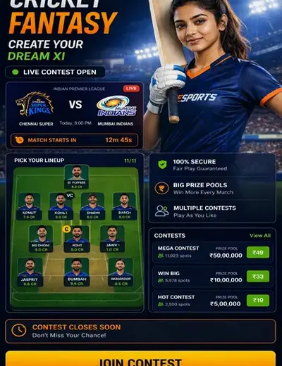 Nightmilan (night milan day) fantasy cricket & matchday visual 3